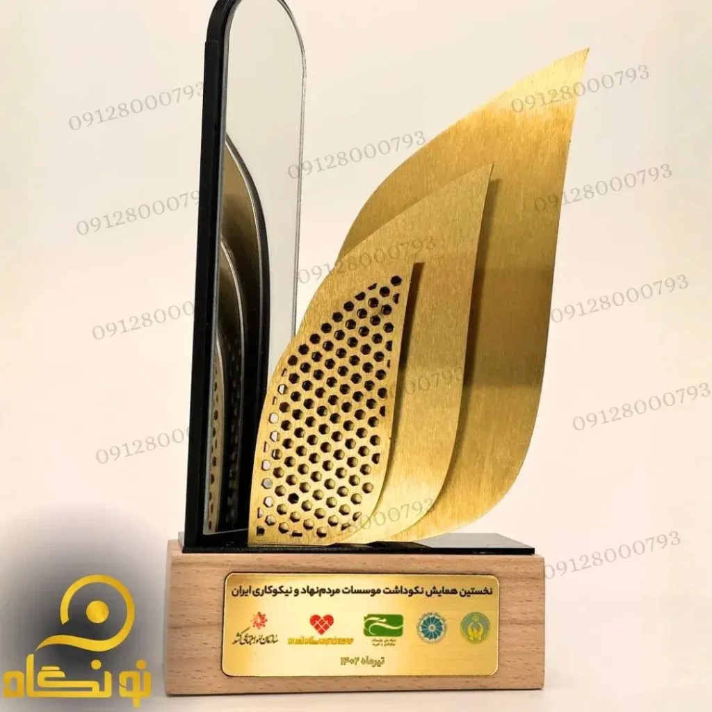تندیس فلزی شبکه ملی موسسات نیکوکاری و خیریه