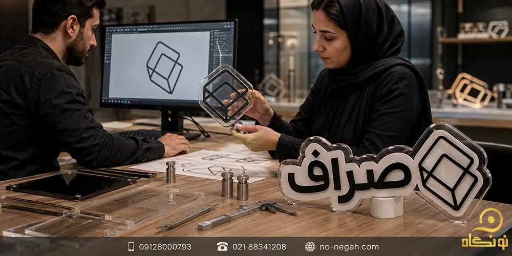 پلاک پلکسی گلاس 24 طراحی و ساخت پلاک پلکسی لوگو و نشان سفارشی برای شرکت ها و سازمان ها